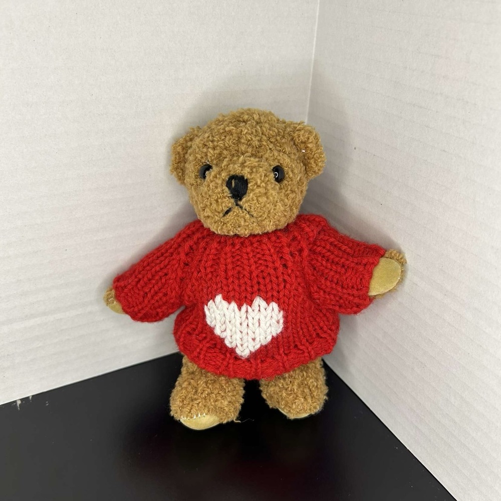 T.C. Dawson By Fiesta Searly 1470 Small Bear with Knitted Sweater.